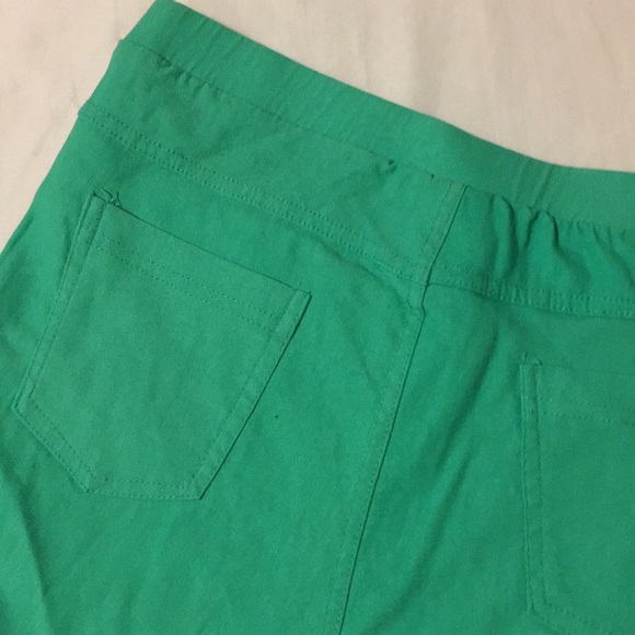 Steve Madden teal green stretch leggings - Picture 3 of 5